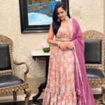 Lasya Manjunath Instagram - 💚 Outfit : @pari.designers_ Beautiful Earrings by : @fashioncurvee #feminamamaearth #beautifulindians #feminamamaearthbeautifullndians2024 @mamaearth.in