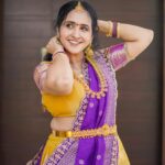 Lasya Manjunath Instagram - Ugadi 🙏🏻 🌿🥭 MUA: @themakeupshapes Outfit: @pari.designers_ 📸: @happy_portraits_photography