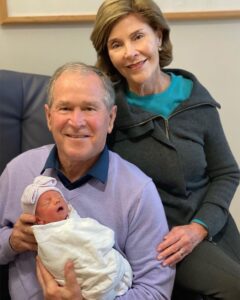 Laura Bush Instagram - Repost from @georgewbush • With full hearts, @laurawbush and I are delighted to announce the birth of our new granddaughter. Barbara gave birth to Cora Georgia Coyne on September 27, 2021, in Maine – not far from our family home where Barbara and Craig were married. Cora is healthy and adorable, and we are proud and grateful.