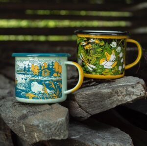 Laura Heikkala Instagram - The long-awaited enamel mugs will go live on Aug 14th at 6PM UTC! 💕✨