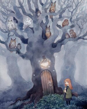 Laura Heikkala Instagram - ’Elder Tree’ One of the first pieces I made for my upcoming solo exhibition at Gallery Nucleus! 

’Ripple’ is my second solo show which will take place from Aug 26th to Sep 10th at Alhambra, CA. All original artworks will be for sale at the gallery✨