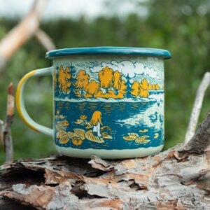 Laura Heikkala Instagram - Enamel mugs are now live at heikala.com💕 New art supplies and ink restocks also added! *EDIT* Thank you so much for the support! The lakeside mug is already sold out, I will be restocking these, and will hopefully have them available again in November!💕✨