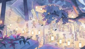 Laura Heikkala Instagram - Festivities 🏮🏮🏮

A reimagining of a piece with the same name I did in 2017. Swipe to see some details, I spent a lot of time with this painting! This artwork is part of my upcoming solo exhibition ‘Ripple’ at Gallery Nucleus opening this Saturday 26th. I’ll be there signing prints and books during the reception💕✨