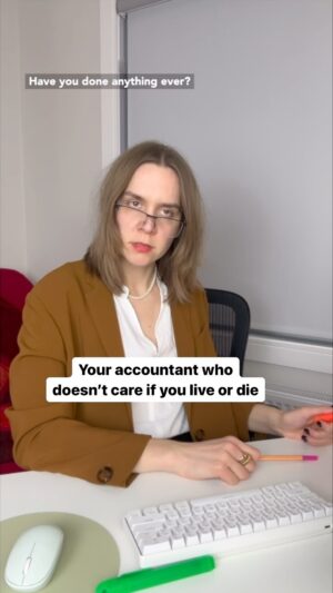 Laura Ramoso Instagram - Why do they act like we should know 😭🧾
.
.
.
.
.
#accountant #accounting #charteredaccountant #accountantmemes #taxes #taxseason #taxtips #incometax #satire #relatable #discover #midtwenties #doingtaxes #annualtaxes #physicalcomedy #pov #irs #money #dollars