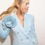 Laura Whitmore Instagram - Some moments of Glam amongst the lurgy and travelling! Had a lovely q&a with @disneyplusuk and the cast of #RenegadeNell It comes out tomorrow and @louisadodgeharland kicks some serious ass!! It’s so so good. Watch it! A little bit of filming thanks @gemmapeacemakeup @naradkutowaroo for the jeuje Blue suit @hellessy @emmalanestylist @philipppleinofficial two piece printed set @paulandjoeparis Also finding out how long my hair actually is, I probably should cut it, but anyone else find it’s easier to get away with not washing it as often when it’s longer?