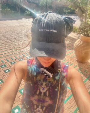 Laura Whitmore Instagram - Ibizan looks 
@mercydelta x @danbaldwinart 
@stinegoyastudio
@second_stories__  x @daughters4earth 
@urbanoutfitterseu 
@mango 
#whatwhitmorewore