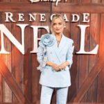 Laura Whitmore Instagram - Some moments of Glam amongst the lurgy and travelling! Had a lovely q&a with @disneyplusuk and the cast of #RenegadeNell It comes out tomorrow and @louisadodgeharland kicks some serious ass!! It’s so so good. Watch it! A little bit of filming thanks @gemmapeacemakeup @naradkutowaroo for the jeuje Blue suit @hellessy @emmalanestylist @philipppleinofficial two piece printed set @paulandjoeparis Also finding out how long my hair actually is, I probably should cut it, but anyone else find it’s easier to get away with not washing it as often when it’s longer?