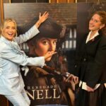 Laura Whitmore Instagram - Some moments of Glam amongst the lurgy and travelling! Had a lovely q&a with @disneyplusuk and the cast of #RenegadeNell It comes out tomorrow and @louisadodgeharland kicks some serious ass!! It’s so so good. Watch it! A little bit of filming thanks @gemmapeacemakeup @naradkutowaroo for the jeuje Blue suit @hellessy @emmalanestylist @philipppleinofficial two piece printed set @paulandjoeparis Also finding out how long my hair actually is, I probably should cut it, but anyone else find it’s easier to get away with not washing it as often when it’s longer?