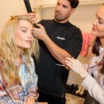 Laura Whitmore Instagram - Some moments of Glam amongst the lurgy and travelling! Had a lovely q&a with @disneyplusuk and the cast of #RenegadeNell It comes out tomorrow and @louisadodgeharland kicks some serious ass!! It’s so so good. Watch it! A little bit of filming thanks @gemmapeacemakeup @naradkutowaroo for the jeuje Blue suit @hellessy @emmalanestylist @philipppleinofficial two piece printed set @paulandjoeparis Also finding out how long my hair actually is, I probably should cut it, but anyone else find it’s easier to get away with not washing it as often when it’s longer?