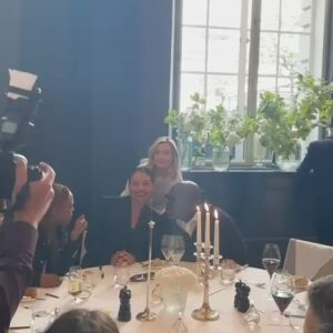Laura Whitmore Instagram - Thanks @_bsme  @edward_enninful @gideonspanier for a lovely afternoon and I didn’t spill anything on myself! 
Full look @leem_global pearls @viviennewestwood @aspinaloflondon @miumiu - also the ABSOLUTE cheek of me posting this when I’ve just about survived two kids parties in opposite sides of London where stuff WAS spilled and now in my pjs with a top knot and face cream!
#whatwhitmorewore 📸  @davidcotterproductions