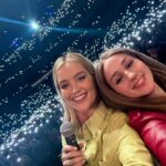 Laura Whitmore Instagram - Royal Albert Hall BTS (and I will have a hair tie around my wrist to the day I die!) Jumpsuit @freepeopleeu Scarf @rockinshq Yellow leather dress @lamaniafashion 📸 @georgeonaboat