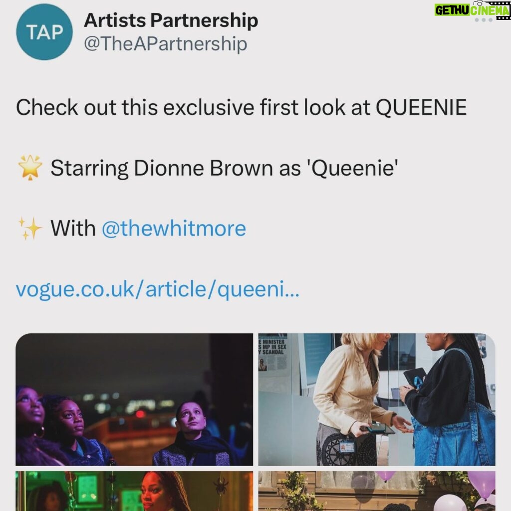 Laura Whitmore Instagram - Popping up, literally, in Queenie @queeniehulu coming to @disneyuk @channel4 @hulu June 7th and do I do all my scenes in between @dionne_brown ‘s legs? Yes. Yes I do. Lovely having a squidge part in this and working with fab women @aishabywaterscasting @joelle_mae_david @candicec_w @dionne_brown in front and behind the scenes. Became quite handy with a speculum and ultrasonic probe, always love a new skill 😅