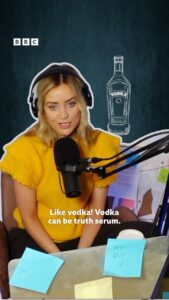 Laura Whitmore Instagram - How does ‘truth serum’ work? 🤔 #MTWPod This week Laura tells the story of a woman who puts everything on the line for the man she loves… Murder They Wrote with Laura Whitmore & Iain Stirling | Listen on BBC Sounds