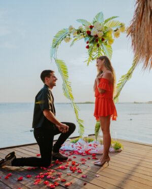 Lauren Gottlieb Instagram - We couldn’t be more thrilled with our engagement ring from @foreverdiamondsny 💍♥️ We wanted to have the perfect engagement ring and having one customised and built just for us is a dream come true! 🥰 Thank you so much to @foreverdiamondsny for making this beautiful piece and for being a special part in our engagement 😘🫶🏼

#shesaidyes #proposal #engaged  #engagementring #princesscut #yearoftherabbit