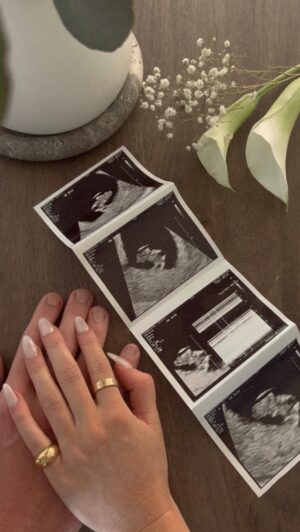 Lauren Luthringshausen Instagram - Been keeping a little secret all year 🤭 We are so excited for our baby girl this September 💕🌸🌷 First trimester vlog is on my YouTube 🎞️