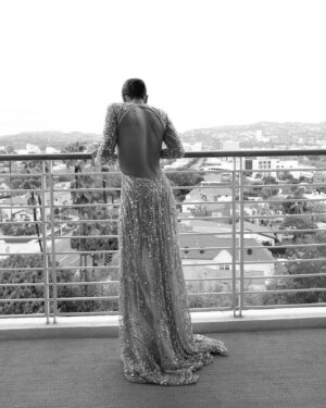 Lauren Ridloff Instagram - Getting ready with @laurenridloff for the 95th annual Academy Awards! 🤘🏼
#oscars2023 #editorialphotography #bts #leica #leicaq2

Stylist @jasonrembert 
Dress: @eliesaabworld 
Jewelry: @wempe_nyc
Shoes: @louboutinworld 
Makeup: @nickbarose 
Hair: @cynthiaglam 
Nails: @chuenails 
Car: @maserati @maseratiusa