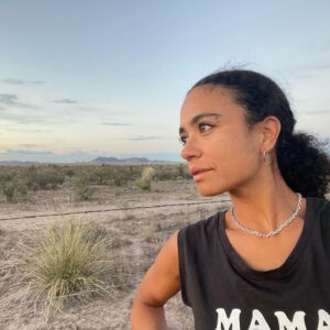 Lauren Ridloff Instagram - We got a flat tire leaving Marfa and secretly wished it would stay flat so we could stay one more night