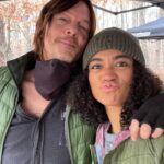 Lauren Ridloff Instagram - This episode 💕 Just me with a bunch of 🐐🐐🐐🐐 #twd