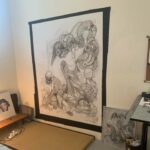 Lauren Tsai Instagram - My new print, “Ending Song,” will be available on unrealinc.com beginning Monday, March 18th at 6PM PST (3/19 10AM JST) for 24 hours only! The print is 19.5”x 26” and printed on 310 gsm archival paper. Each will be numbered and signed by me. (Reupload because half the images were blank last time lol 🥲) I wanted to share a bit about this. I began “Ending Song” in 2021 while living in a friend’s guest room and feeling the desire to create another large painting before Tokyo. At the time, l’d felt distant from my dreams and self in a way which terrified me. But, an old idea resurfaced, leading me to combine various images - industrial towers from the beach I drove to most nights, crows from my hometown, and Astrid who is always there. This painting was both a start and promise to myself. What I started in LA hung in my four temporary apartments in Tokyo and loomed in the peripheral, remaining unfinished after a long hiatus from work, finally finding itself in my current residence. In mid-2023, while slowly returning to work, I revisited the painting. It struck me that leaving it unfinished would condemn it to representing an unfulfilled dream, one that was still deep within and necessary. I taped it up one last time. While painting, I felt near to the “me” who wanted so badly to make this years ago, and felt how much I’d changed since starting. “Ending Song” is a years-long beginning, a small piece to a vision I will continue to chase, and a promise kept. I’m grateful for this time and this painting which has followed me so long. I really, really love how this print turned out and cannot wait for you to see it. Please go to the link in my bio for all the info! Thank you always, 🖤