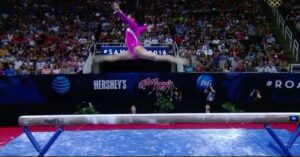 Laurie Hernandez Instagram - Throw back to Olympic Trials. My heart still flutters when I think about this moment💗