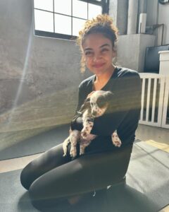 Laurie Hernandez Instagram - we did puppy yoga yesterday. it was awesome