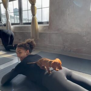 Laurie Hernandez Instagram - we did puppy yoga yesterday. it was awesome