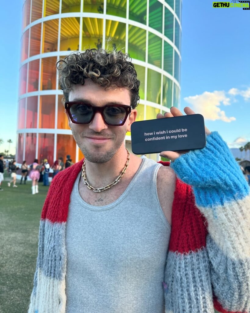 Lauv Instagram - coachella rly chellad this year