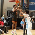 LeBron James Instagram - Bryce James is FEELIN’ IT from beyond the arc @nikeeyb 😤