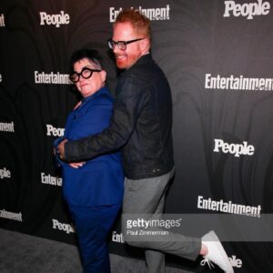 Lea DeLaria Instagram - Happy Birthday @jessetyler BFF for 25 years and counting. I could not love you more… and thanks for $60k loan. 1. Playing Chip and Hildy in On The Town 1997 2. Also 1997, he’s a zygote 3. Cast of Little Fish 2003. I’m the one with the dread locks. 4. Here we are at Marie’s Crisis. Seriously, how gay are we? 5. THIS GAY 6-7. Random selfies 8. Red Carpet antics at the @sagawards while being photo bombed by @susansarandon 9. Jesse photo bombing @ericstonestreet and I 10. Simplemente Us 🎂
