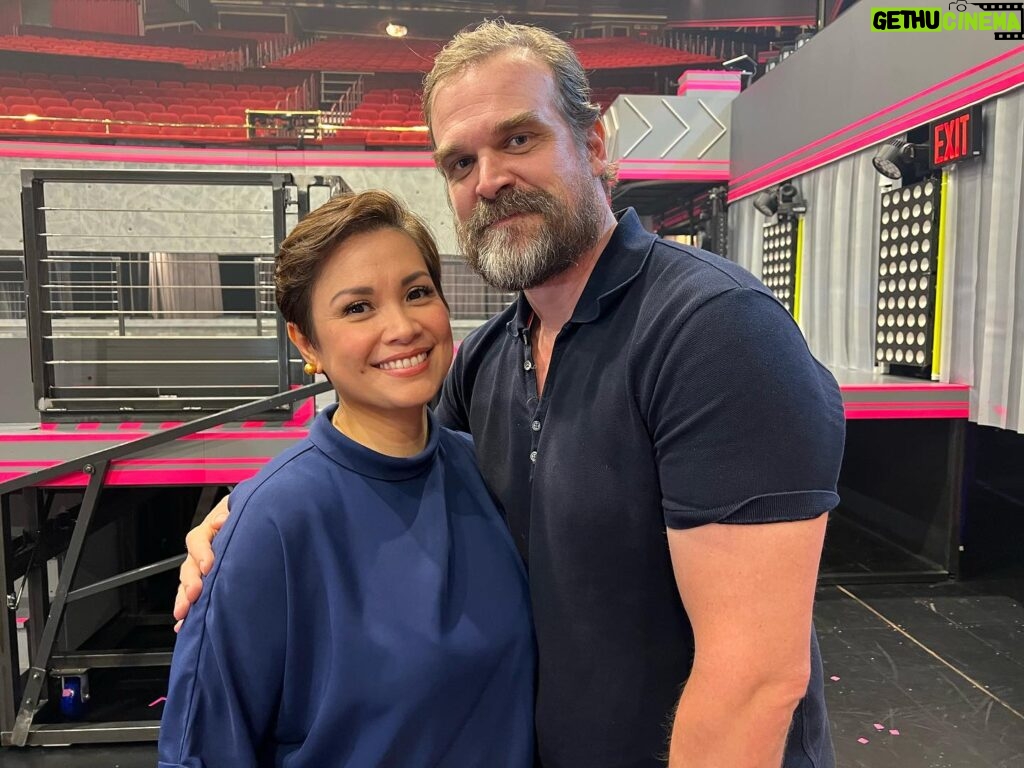 Lea Salonga Instagram - Thank you for coming to the disco, David Harbour! @dkharbour @herelieslovebway