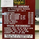 Lea Salonga Instagram - Day 1 of tech. I returned to my Broadway home. This, a price list from the original 1991 production of Miss Saigon, was waiting for me in my dressing room, care of the head props person, Rick Dalcortivo! Only 13 days before Here Lies Love’s first preview! See you on the dance floor starting July 11! @herelieslovebway