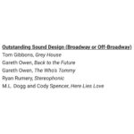 Lea Salonga Instagram - Oh my goodness, WHAT??????? Thank you, @outercriticscircle for this recognition!!! Congratulations to @herelieslovebway @davidkorins @justintownsenddesign @westward_dogg #CodySpencerSoundDesign