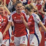 Leah Williamson Instagram - The second time @viviannemiedema has made me cry on a football pitch! Thank you to every single fan that has followed us this year. Borehamwood to the Emirates and all over the country❤️