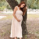 Leanna Decker Instagram – You’re my magic ✨ 
#maternitydress @nothingfitsbut 
#pregnancy #pregnancyjourney #momtobe #maternityfashion