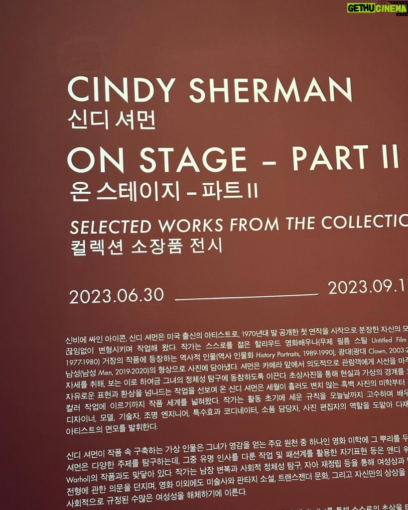 Lee Se-young Instagram - 나도 멋있는 사람이 돼야지 #cindysherman @fondationlv