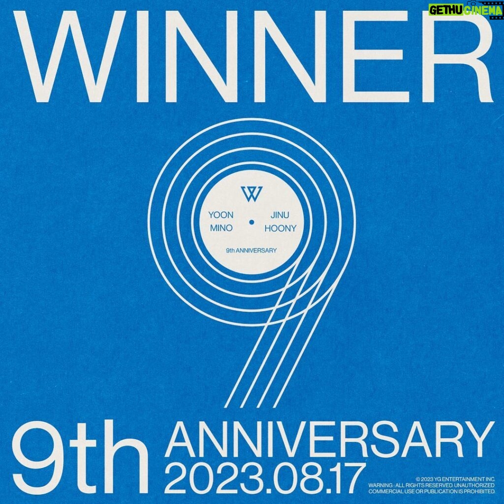 Lee Seung-hoon Instagram - Happy WINNER 9th Anniversary 푹 자고 내일 만나요!💙 #WINNER #위너 #20230817 #WINNER9thANNIVERSARY #WITHINNERCIRCLE #YG