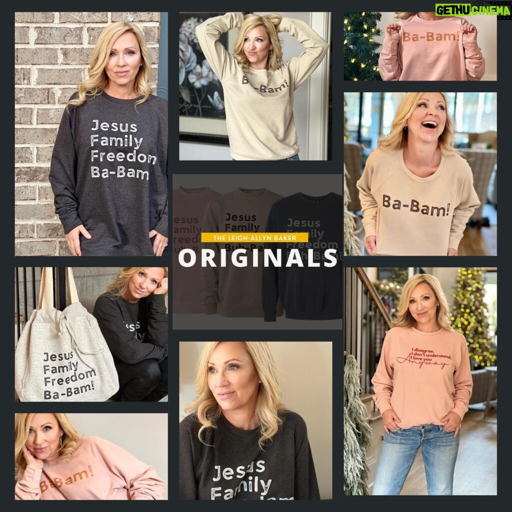 Leigh-Allyn Baker Instagram - I saw all the prying eyes commenting on my tote bag and my sweatshirt! So, tomorrow I’m releasing The L.A.B. Originals! Let’s all deck the halls this year with a little #BaBam! #leighallynbaker #laboriginals #goodluckcharlie #sweatshirts #merch #christmas