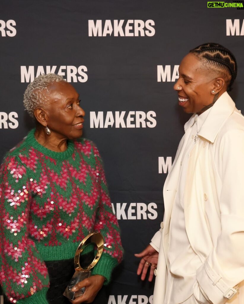 Lena Waithe Instagram - When we think about Black History, Bethann Hardison is synonymous for the HERstory laid upon us, on the frontlines. Ms. Hardison’s impact on Black history and the fashion industry is indeed profound and transformative. Her pioneering efforts through the “Black Girls Coalition” broke significant ground by challenging and urging the fashion industry to embrace diversity, equity, and inclusion. This coalition not only spotlighted the underrepresentation of Black models but also actively worked towards creating opportunities for them, thereby changing the narrative and setting a new standard for the industry. Hardison’s documentary, “Invisible Beauty,” further cements her legacy as a trailblazer and thought leader. She inspires a new generation on the importance of being unapologetic in the pursuit of change, while also handling such endeavors with grace and dignity. Ms. Hardison’s dedication and contributions extend beyond the fashion runway; they are integral to the broader narrative of civil rights and social justice. By advocating for visibility, representation, and equality, Ms. Hardison has indeed carved a significant place in history. Her leadership and service are a beacon of hope and inspiration, encouraging continuous efforts toward a more inclusive and equitable society. ONE OF ONE. NORTH STAR. CHANGE MAKER. ICON. GODMOTHER. LIVING ANCESTOR. She goes by many names, and the impact remains the same. We love you @bethannhardison. 📷 Rodin Eckenroth/Getty Images for The 2024 MAKERS Conference