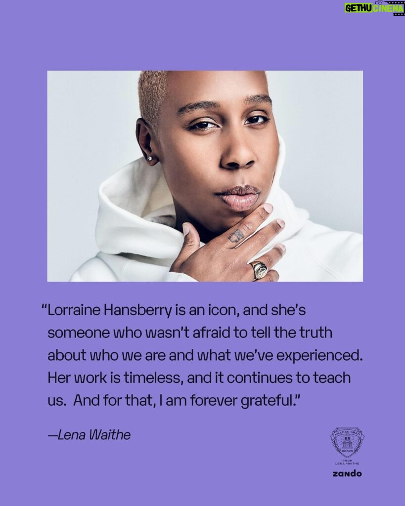 Lena Waithe Instagram - COVER REVEAL! Introducing WHAT I MUST TELL THE WORLD, coming October 2024 from Hillman Grad Books! Today is Lorraine Hansberry’s birthday, and we’re thrilled to bring you this picture book biography that follows her journey to finding her voice — and her determination to bring Black stories to the stage.  Lorraine Hansberry soared to fame when her play ‘A Raisin in the Sun’ debuted on Broadway, and her work would go on to influence generations of artists. But before the spotlight, Lorraine was a little girl who walked everywhere with a notebook, eager to capture the sights, sounds, and stories of the people around her. Jay Leslie’s (@j.me.mcghee) text and Loveis Wise’s (@loveiswiseillu) artwork capture the experiences that inspired Lorraine, from her childhood in the segregated south side of Chicago to her adult years in Harlem creating alongside other legends like James Baldwin. Lyrical, vibrant, and empowering, this picture book is a celebration of Lorraine Hansberry’s life and legacy and an ode to the power of theater and storytelling. Pre-order now with the link in bio! 📚 #HillmanGradBooks  #LorraineHansberry #Zando