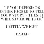 Letitia Wright Instagram - “if you depend on other people to tell your story - then it will never be told” 🙏🏾 @dazed x #smallaxe Full interview in bio