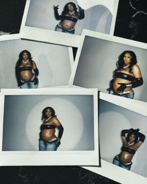 LightSkinKeisha Instagram - Thank you God for another year of life, and to the new life growing within me! Happy Birthday to me ☺️🖤🎉🤰🏽 

S/O to the team for making this happen 🙌🏽
📸: @royaleyez 
MUA: @cheriebeauty_ 
Hair: @marshalasemonehair 
Styling: @brandonnst.regis
