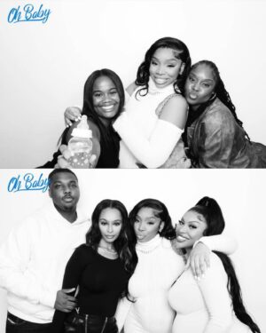 LightSkinKeisha Instagram - Baby Best is on the way 👶🏽 thank you to all of our family and friends , yall showed tf out 🤞🏽🩵🥹