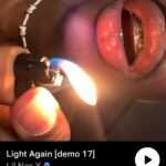 Lil Nas X Instagram - ngl probably gonna get in trouble for this but light again out now on SoundCloud! link in my bio! sorry columbia 🫥👯‍♀️
