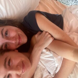 Lilia Buckingham Instagram - I love you and the sound of your voice and the way you hold my face when you kiss me. The world sings now❤️all yours forever