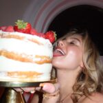 Lilia Buckingham Instagram - I am so lucky and so full🍰💞🪩🐚🎀#itsontuesday