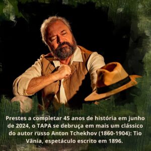 Lilian Blanc Instagram - Você conhece o espetáculo Tio Vânia? Arraste para o lado e saiba mais sobre a nova montagem do Grupo Tapa. Ingressos disponíveis na bio.

📸: @fotosgutierrez

#grupotapa #tchekhov #teatrosp #experimenteteatro #arte #sescsantana #sescsp