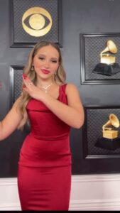Lilliana Ketchman Instagram - comment GRAMMYS one letter at a time! 💗 . . . Make sure to watch the #grammys tonight at 5pm PT on @cbstv or Paramount 💗 . #lillyk #dance #reels #fun #grammys #WHAT