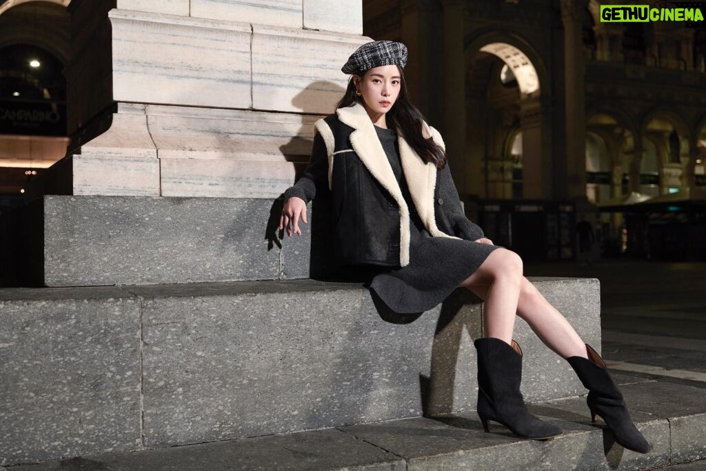 Lim Ji-yeon Instagram - 시슬리와 함께한 밀라노의 겨울 밤 #시슬리패션