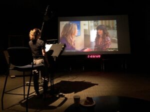 Linda Cardellini Instagram - Doing a little post production work on @deadtome #season2 today. 😀✨ #bts 📷 by @thelizfeldman ✨