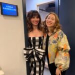 Linda Cardellini Instagram - My dear sweet beautiful friend @reginaspektor stopped by @latenightseth to give me a hug. I love her so much. What a great night in NYC ❤️